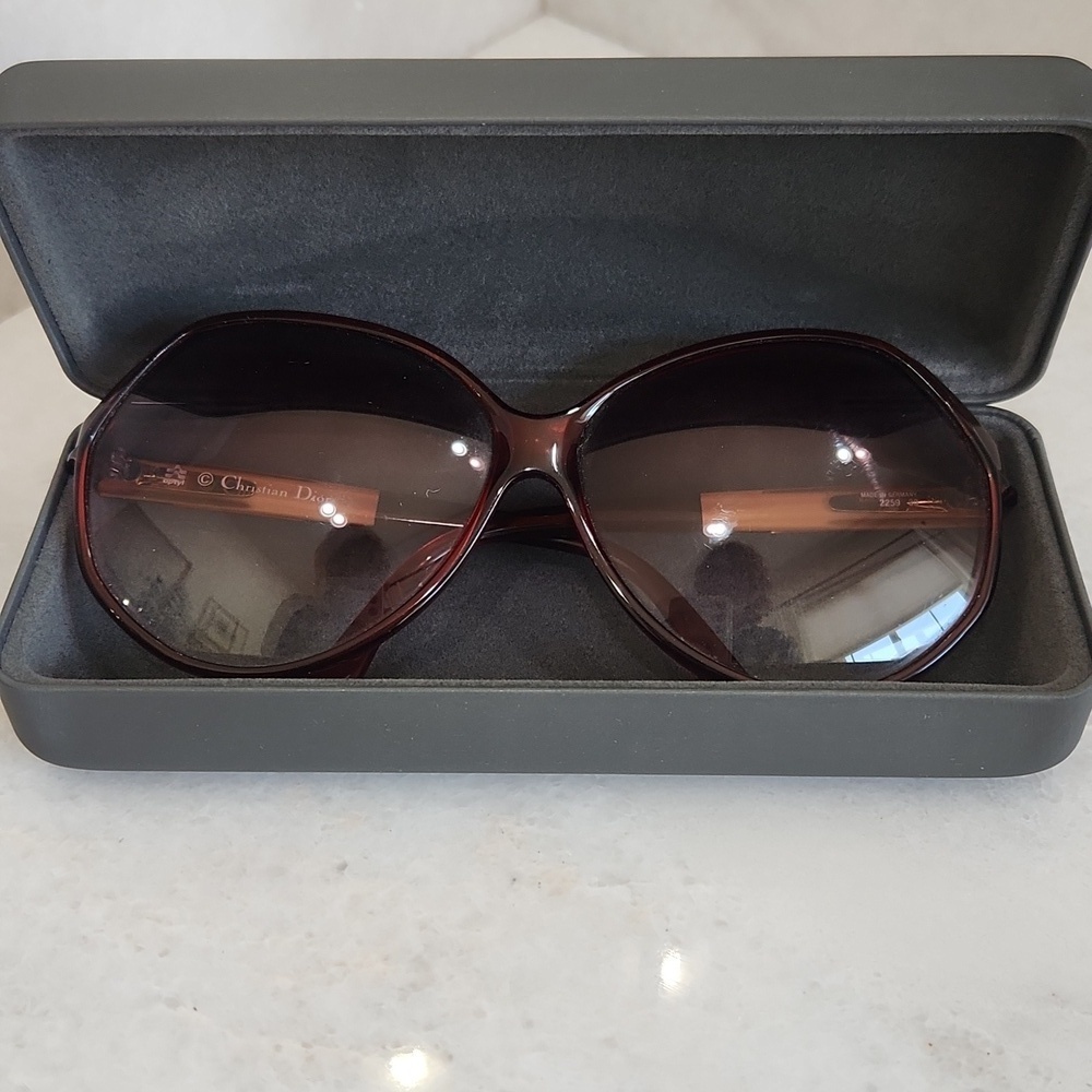 Vintage 1970s Dior 2259 30 Sunglasses OPTYL Red Frames GERMANY O-124 - Picture 15 of 16
